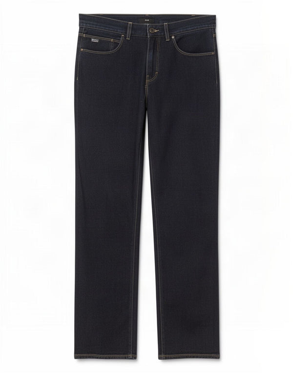 Женские прямые джинсы Hugo Boss W33 L34 темно-синие, хлопок