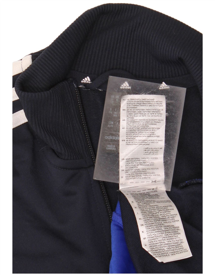 Спортивный костюм ADIDAS Aeroready для мальчиков, верхняя куртка 15–16 лет, темно-синий