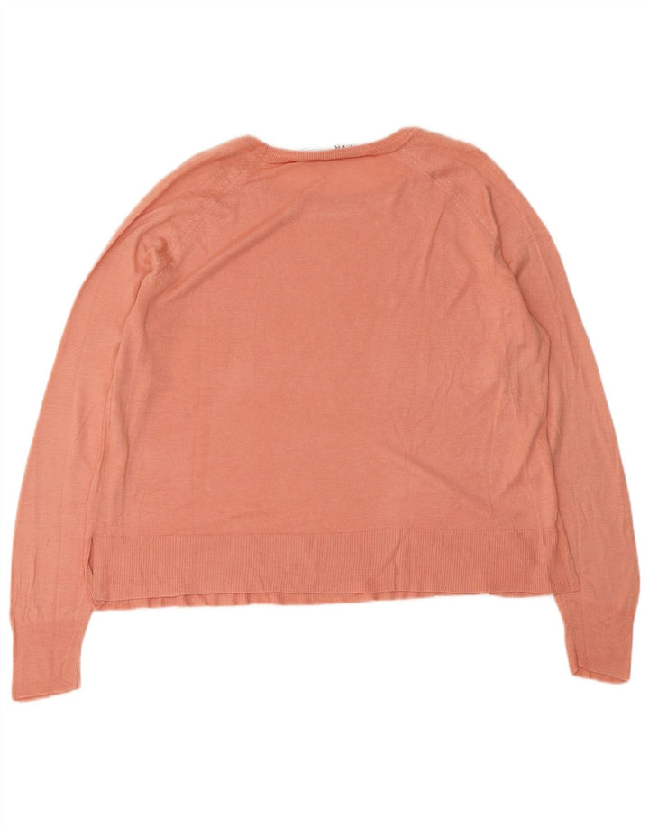 Женская блузка оверсайз Zara Top UK 10, маленькая розовая вискоза