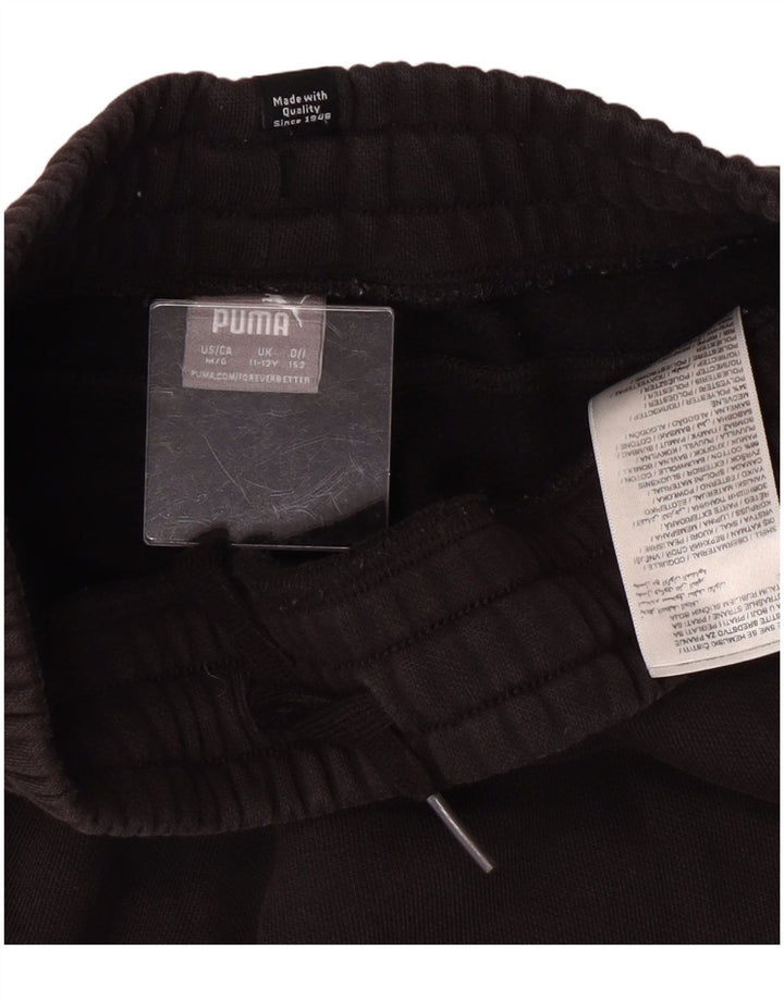 Спортивный костюм Puma для мальчиков, брюки для бега, 11–12 лет, черный хлопок