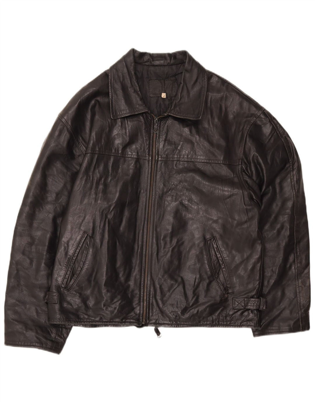 Куртка женская кожаная VINTAGE IT 54 3XL черная