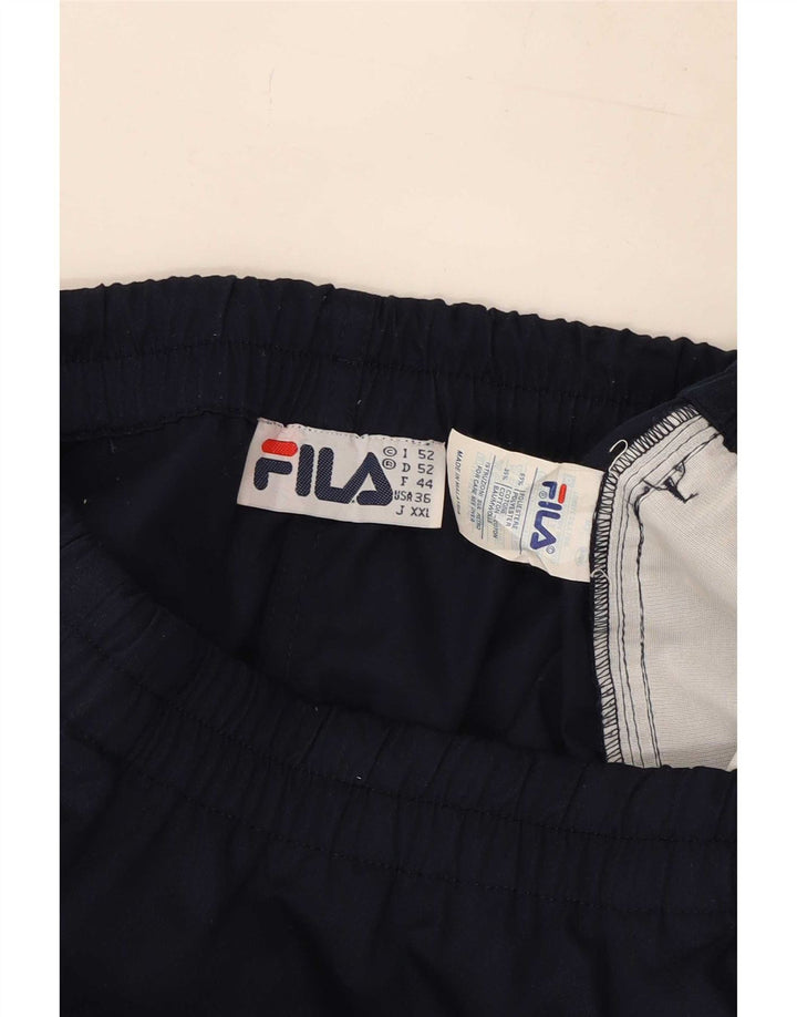 Мужские спортивные шорты Fila, большие темно-синие, полиэстер