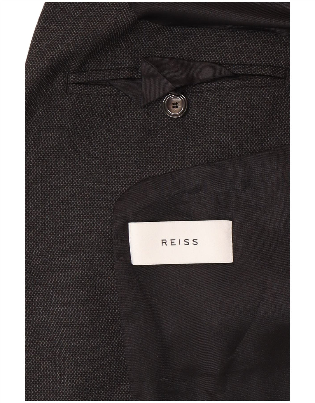 Мужской пиджак Reiss на 1 пуговице UK 36 маленький серый