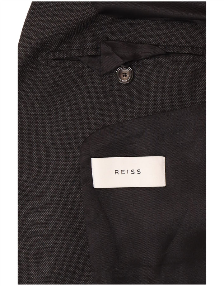Мужской пиджак Reiss на 1 пуговице UK 36 маленький серый