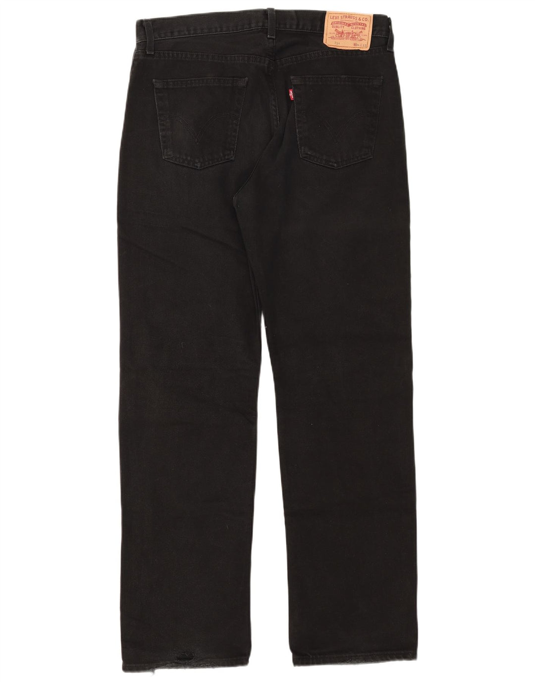 Мужские прямые джинсы Levi's 751 W34 L32, черный хлопок