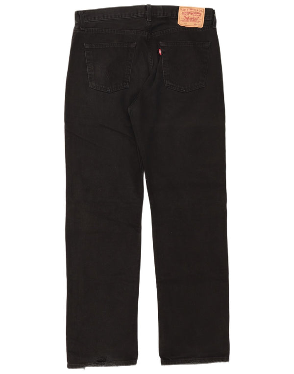 Мужские прямые джинсы Levi's 751 W34 L32, черный хлопок