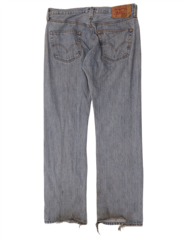 Мужские прямые джинсы Levi's W34 L32 синие, хлопок
