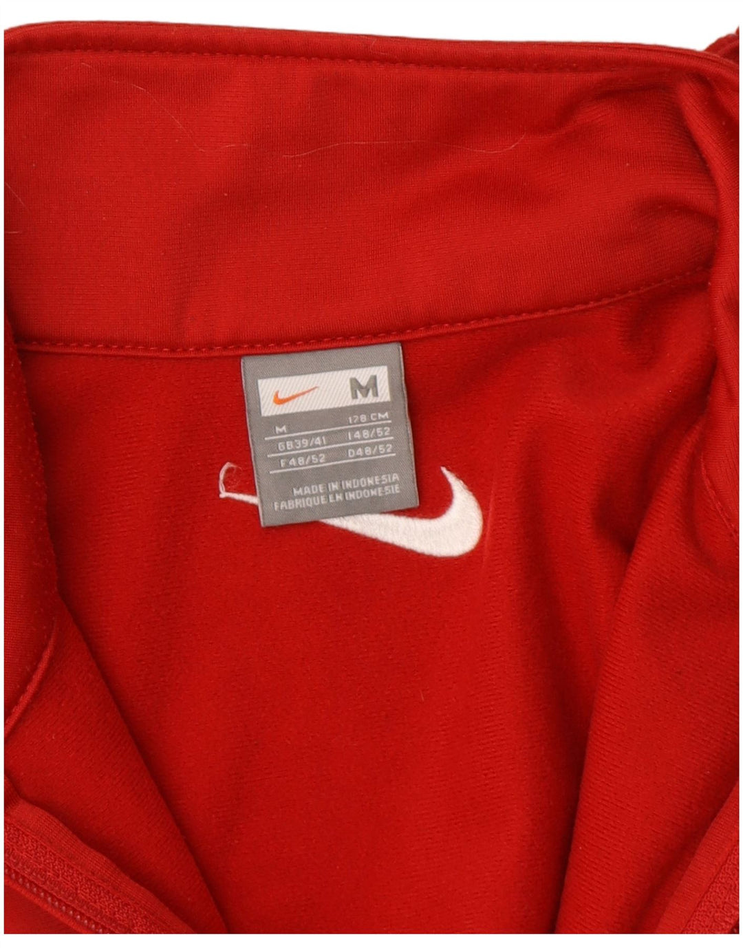 Мужская спортивная куртка Nike среднего размера, красная с цветными блоками