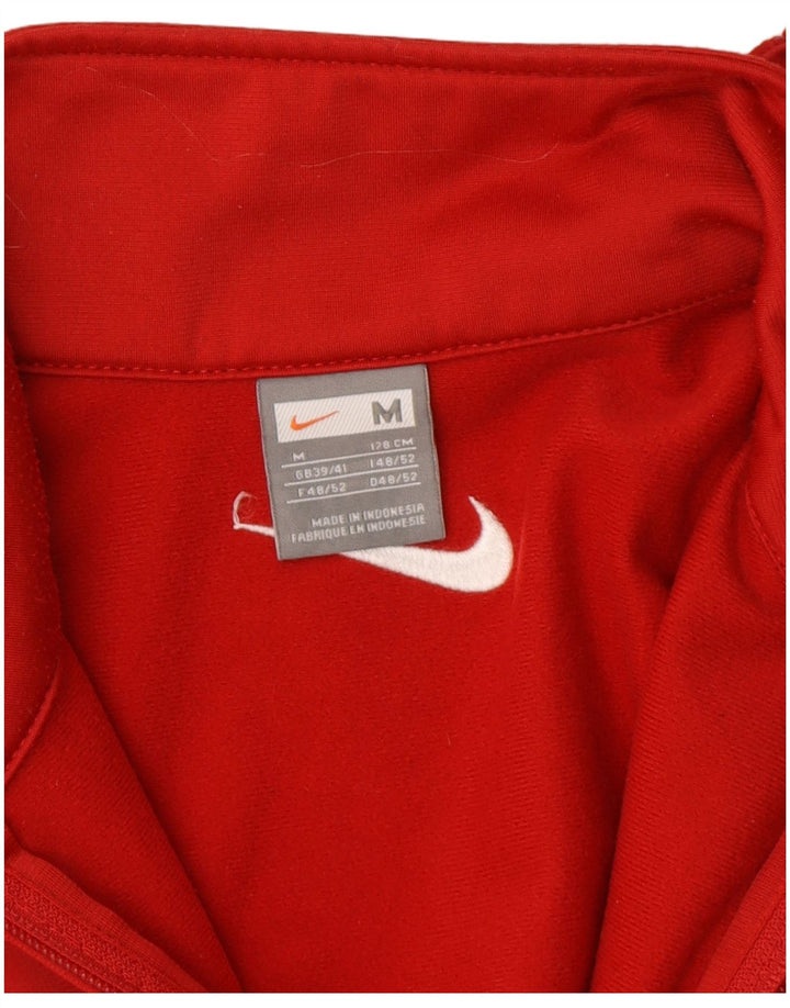 Мужская спортивная куртка Nike среднего размера, красная с цветными блоками