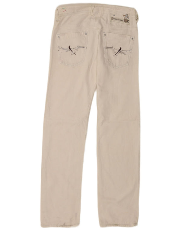 Мужские прямые джинсы Diesel Onijo W29 L34, белый хлопок