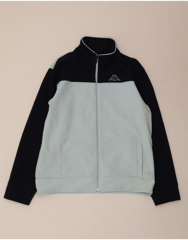 Женский спортивный костюм KAPPA, верхняя куртка UK 18 XL, синий полиэстер с цветными блоками