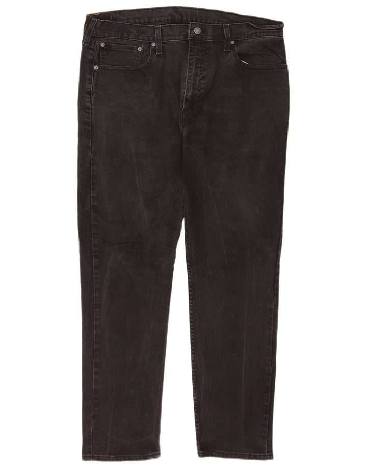 Мужские зауженные джинсы Levi's 502 W38 L32, черный хлопок