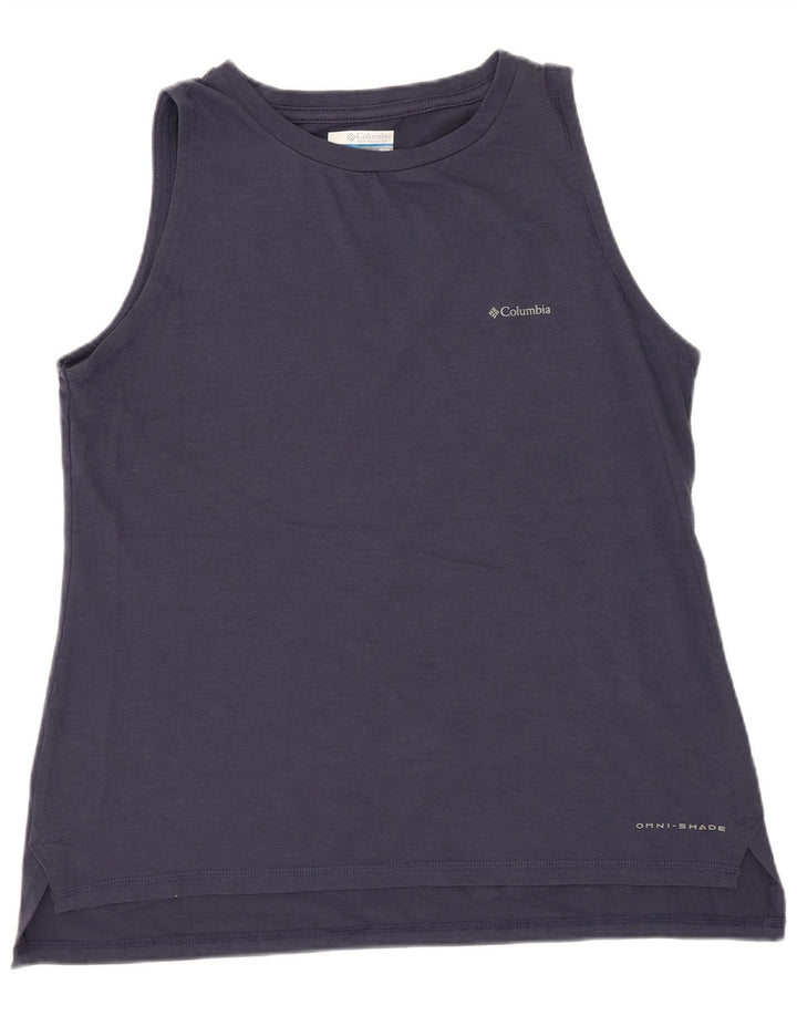 Женский жилет Columbia Omni-Shade Top UK 12, средний темно-синий, полиэстер