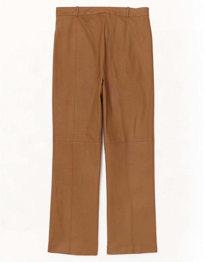 Женские кожаные брюки Conbipel Bootcut IT 46 Large W34 L32 Бежевые