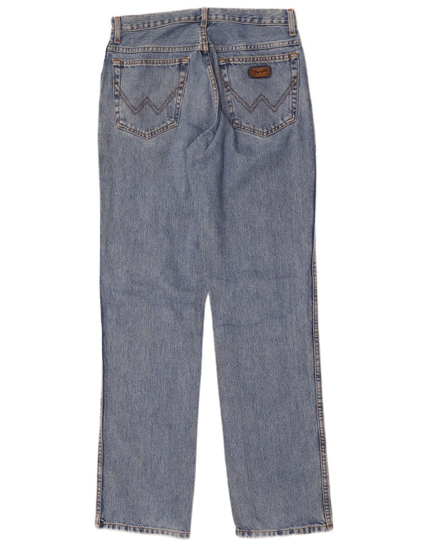 Женские прямые джинсы Wrangler Texas с высокой талией W32 L34, синий хлопок
