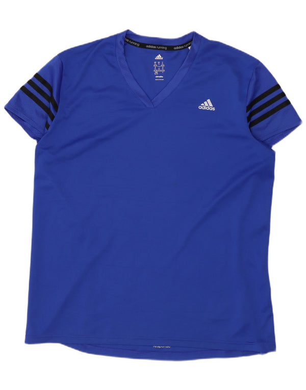 Женская футболка ADIDAS Climalite Top UK 20/22 XL, синий полиэстер