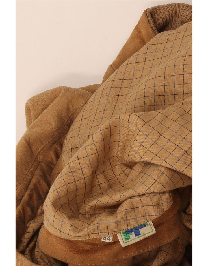 Винтажная женская замшевая куртка IT 44 Medium Beige