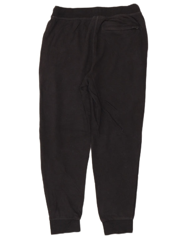 FILA Mens Tracksuit Trousers Joggers Small  Black Cotton