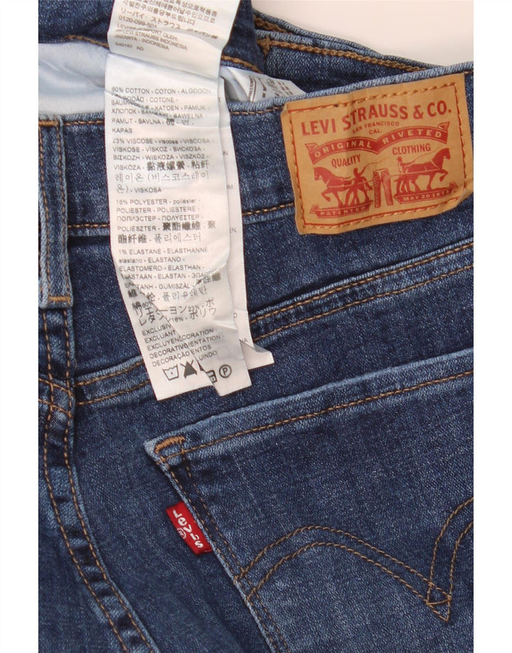 Женские классические прямые джинсы Levi's US 6, средние W28 L30, синие, хлопок