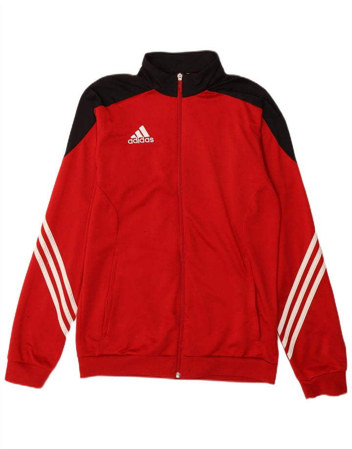 Мужской спортивный костюм Adidas, верхняя куртка, маленький красный полиэстер с цветными блоками