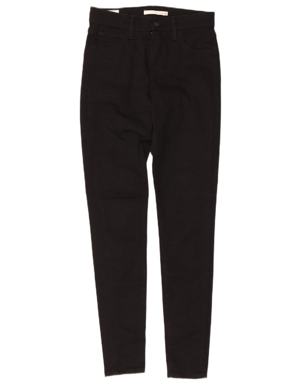 Женские джинсы скинни Levi's 720 с супервысокой посадкой W26 L30, черный хлопок