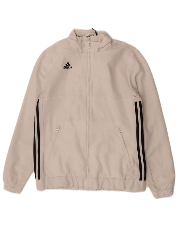 Женская спортивная куртка Adidas Regular Fit UK 12/14, средний белый спортивный костюм