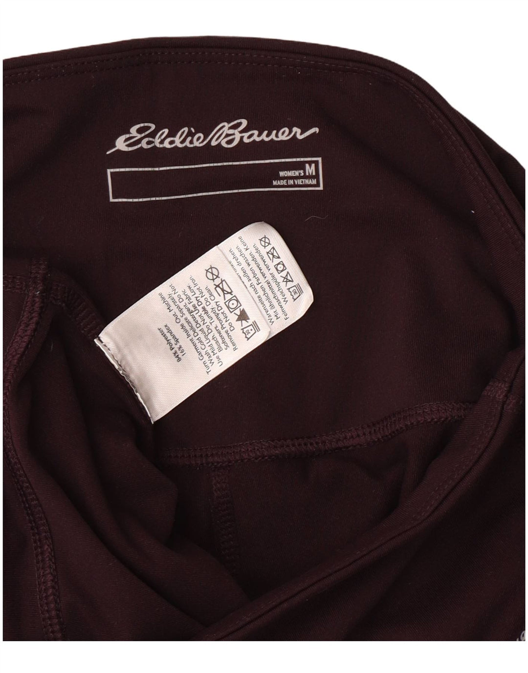 Женские леггинсы-капри Eddie Bauer UK 12, средний бордовый полиэстер