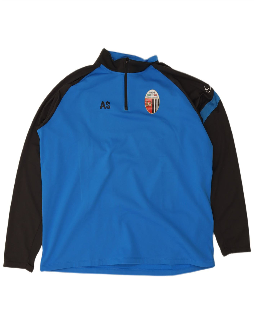 Мужской пуловер с графическим принтом Nike Dri Fit 2XL, синий цвет с блоками