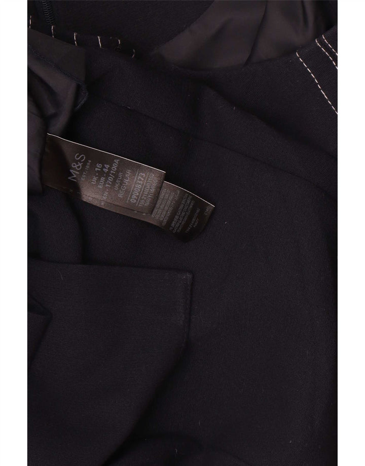 Женское платье-футляр Marks & Spencer UK 16, большой темно-синий полиэстер