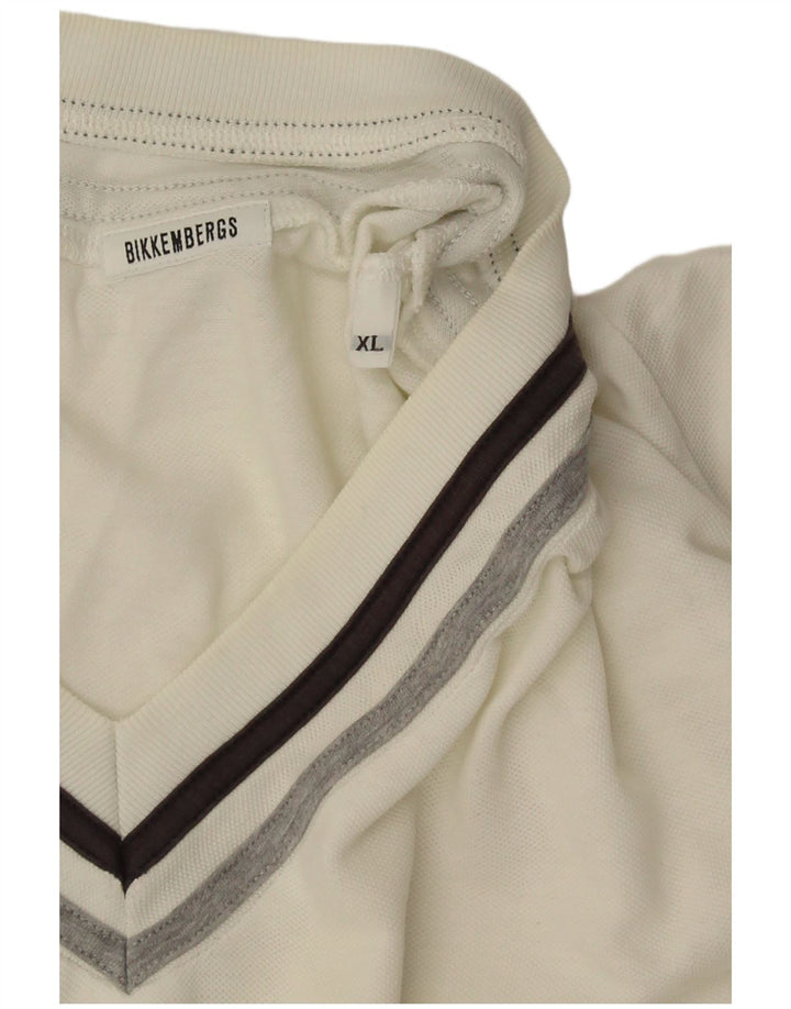 Мужская футболка Bikkembergs Top XL в белую полоску