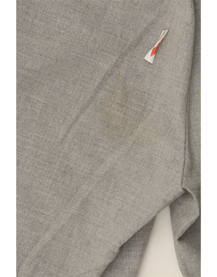 Женские узкие костюмные брюки Zara, маленькие W26 L26, серые, полиэстер с цветными блоками