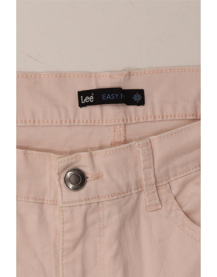 LEE Womens Easy Fit Straight Capri Trousers W33 L21 Pink Vintage Lee and Second-Hand Lee from Messina Hembry 