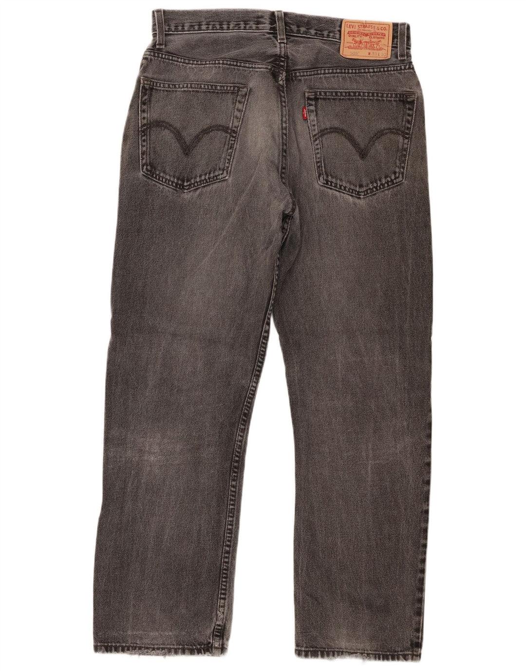 Мужские прямые джинсы Levi's 505 стандартного кроя W33 L30 серые, хлопковые