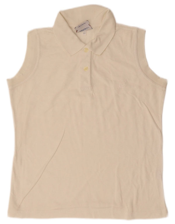 Рубашка поло женская без рукавов AUSTRALIAN L'ALPINA IT 44 Medium Off White