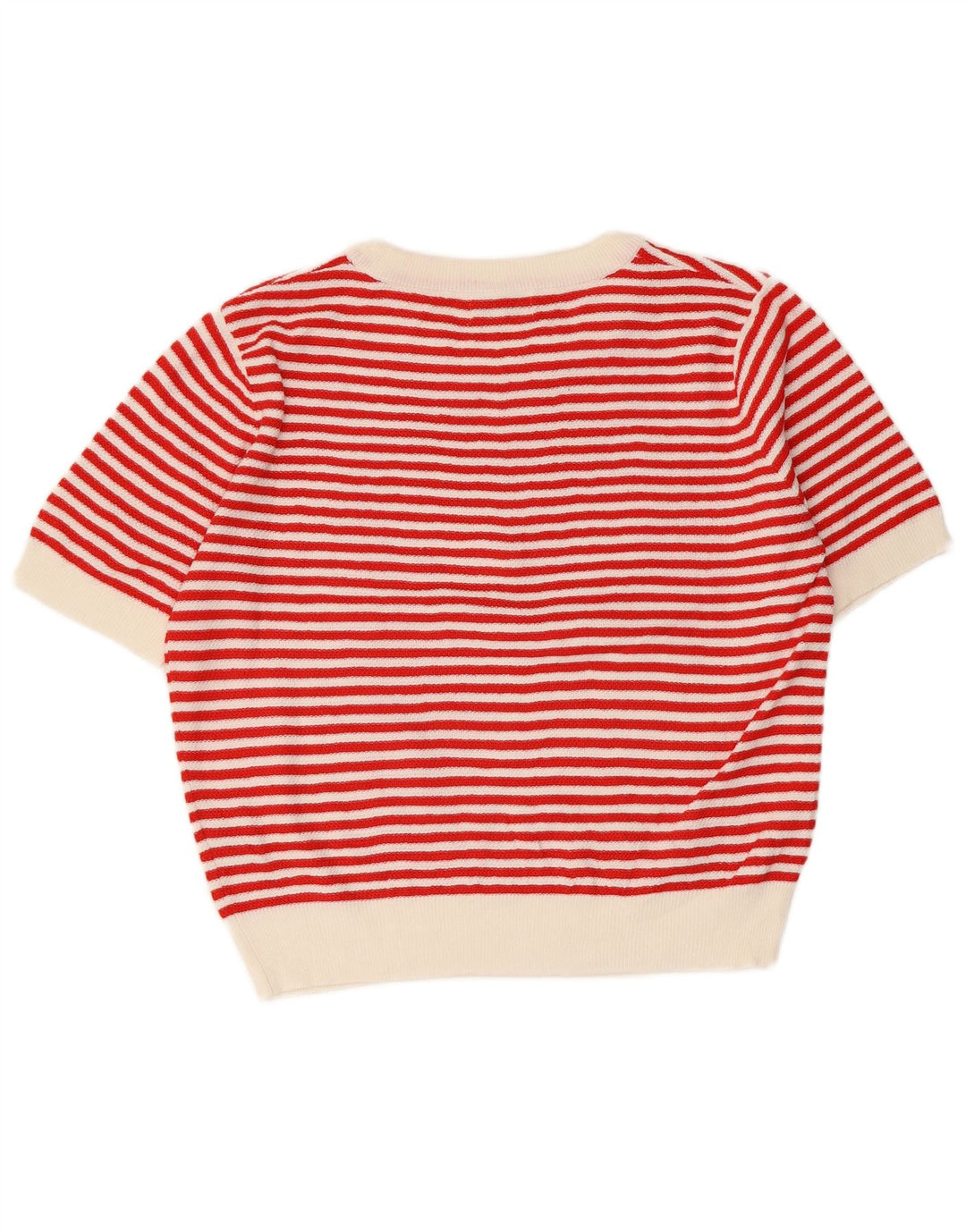 PEPALOVES Женский свитер с круглым вырезом UK 14, средний красный в полоску