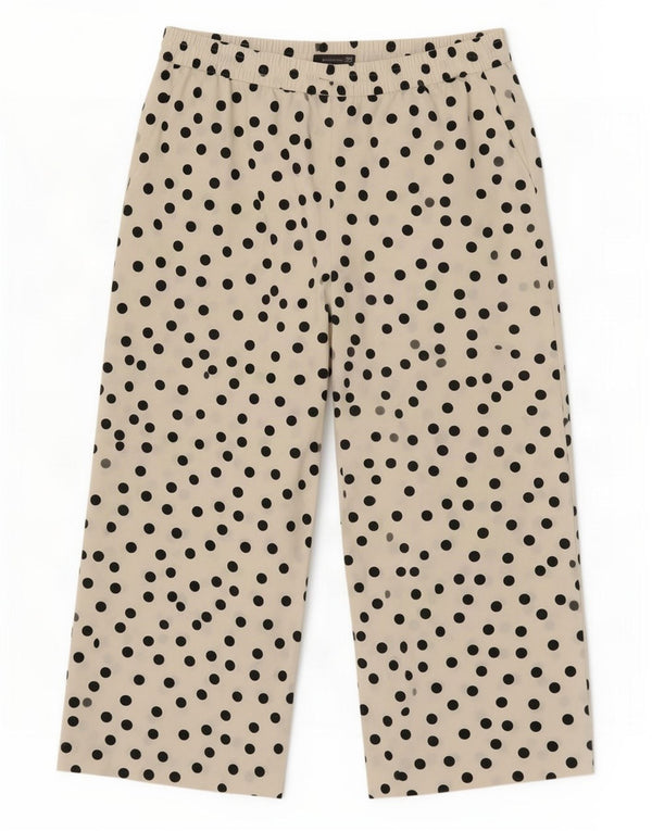 Женские укороченные брюки Marks & Spencer UK 16, большие W34 L26, белый горошек