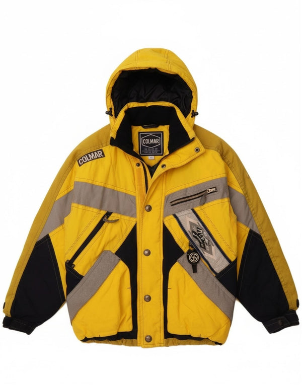 Colmar Мужская лыжная куртка свободного кроя с капюшоном IT 44 XS Желтый цветной блок