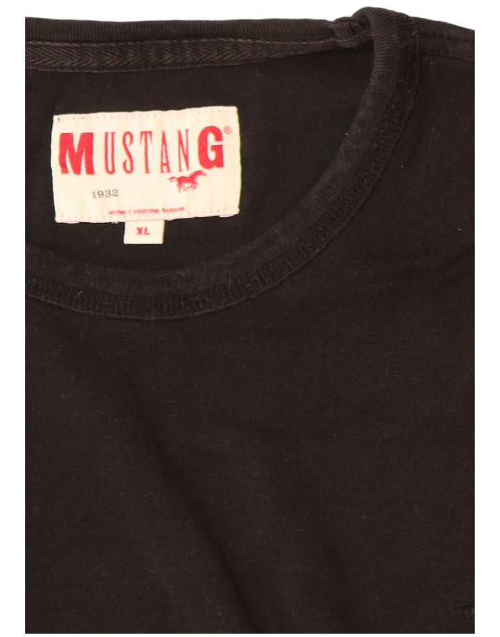 Мужская футболка Mustang Top XL, черный хлопок