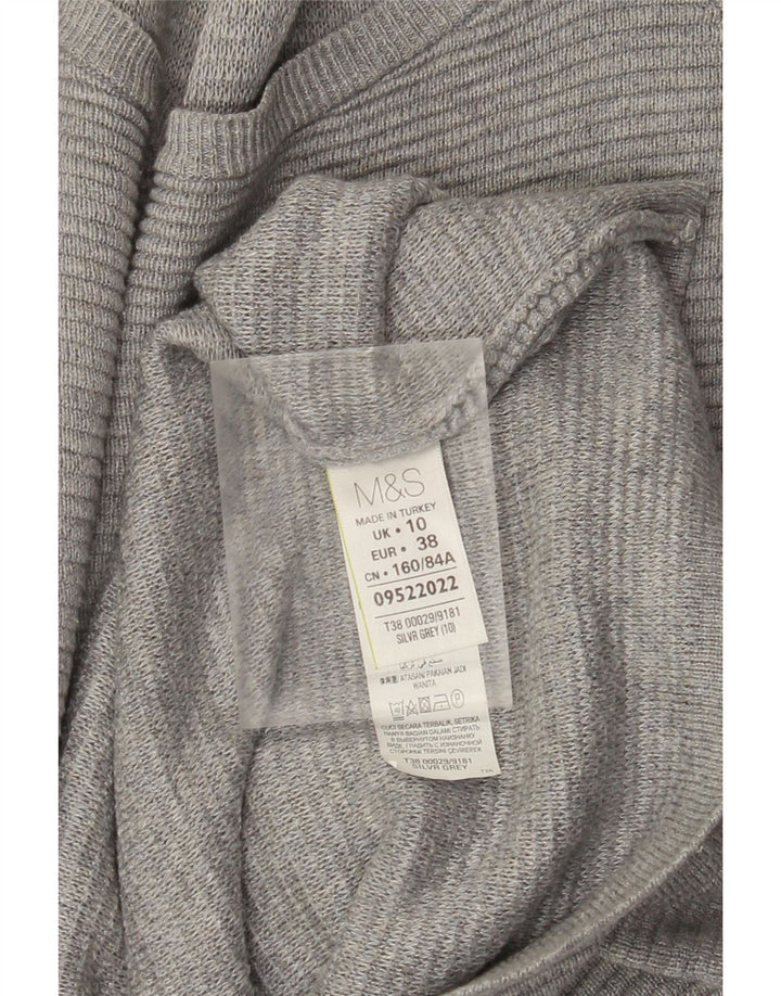 Женское платье-джемпер оверсайз Marks & Spencer UK 10, маленькое серое вискоза