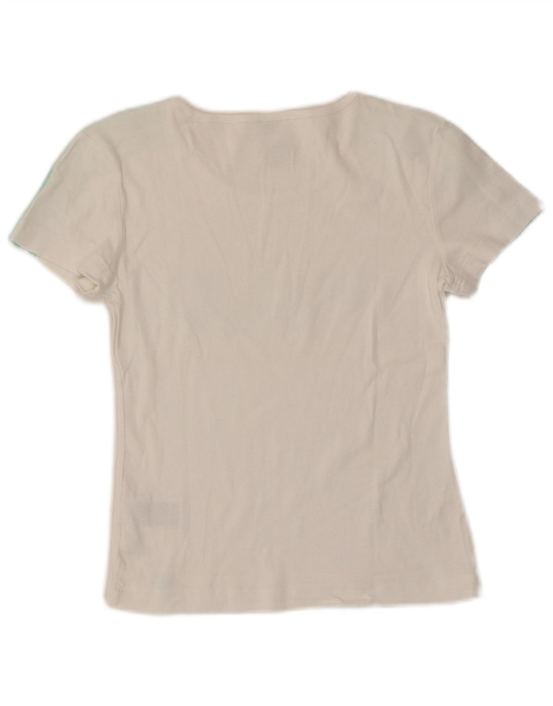 Женская укороченная футболка с рисунком ADIDAS Top UK 10, маленький белый хлопок