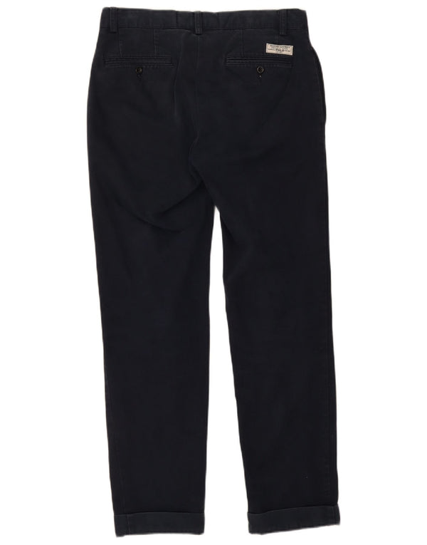 POLO RALPH LAUREN Мужские прямые брюки чинос W30 L32 Темно-синие хлопковые