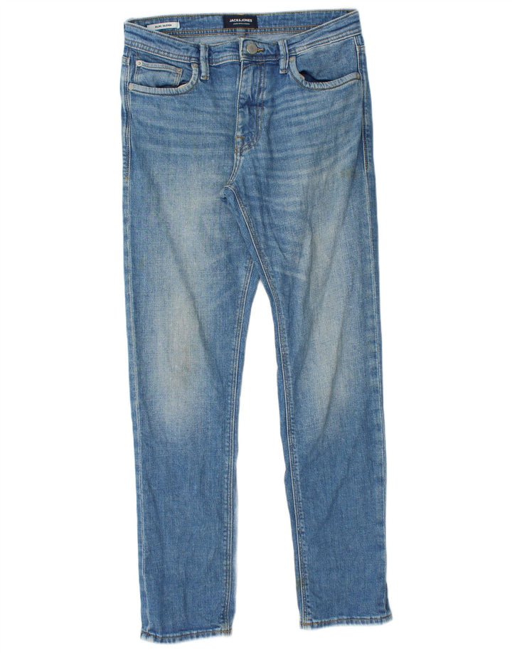 Мужские зауженные джинсы JACK & JONES GLENN W27 L30, синий хлопок