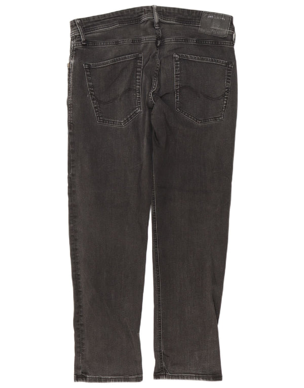 Мужские зауженные джинсы Jack & Jones Mike Comfort Fit W34 L30 серые, хлопковые