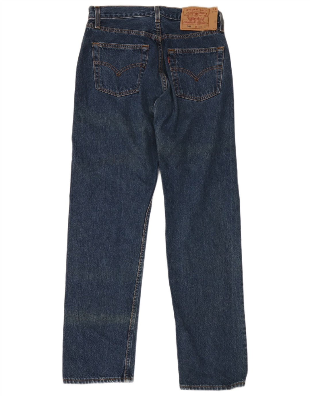 Мужские прямые джинсы Levi's 501 W30 L30 темно-синие
