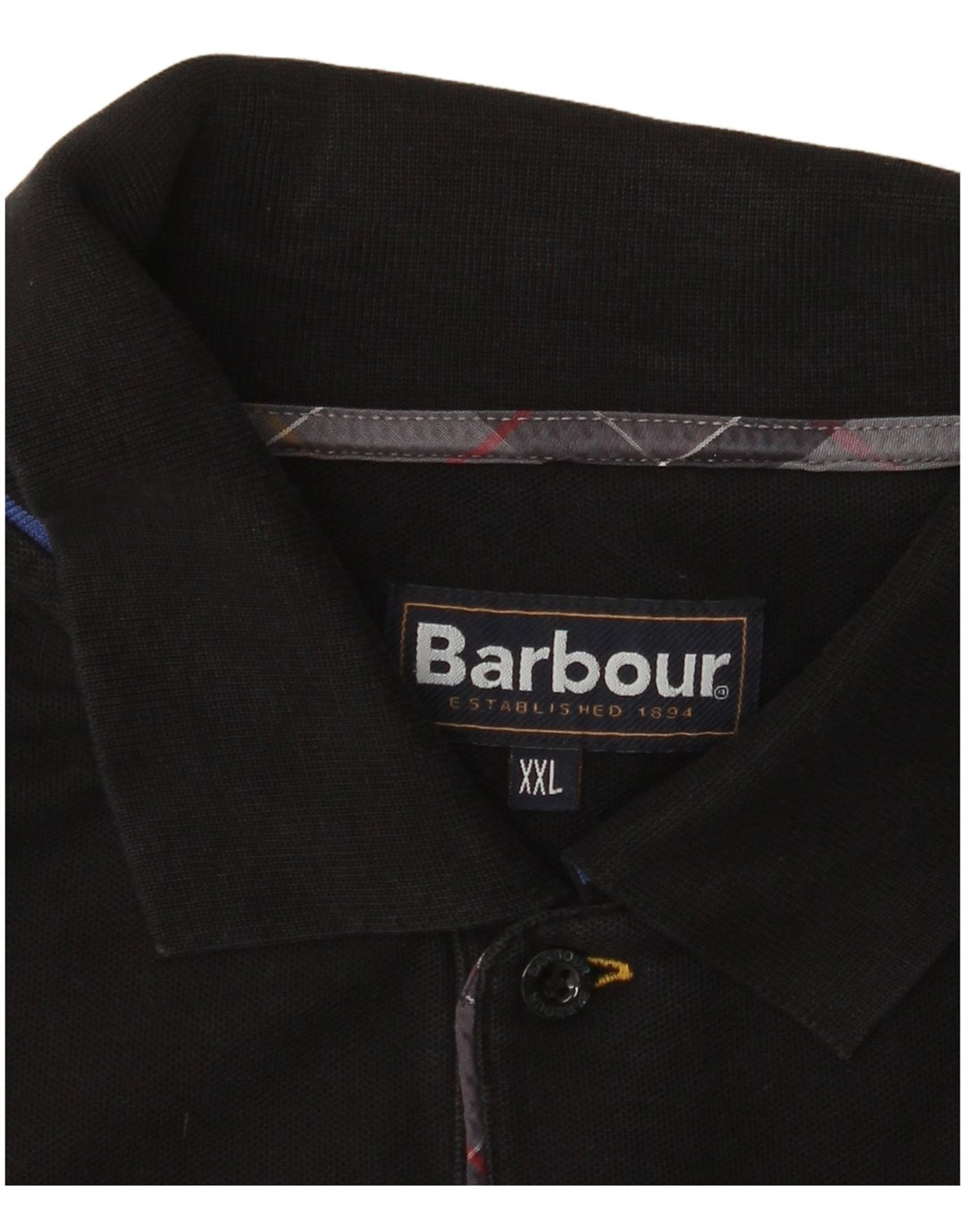 Мужская рубашка-поло BARBOUR 2XL, черный хлопок