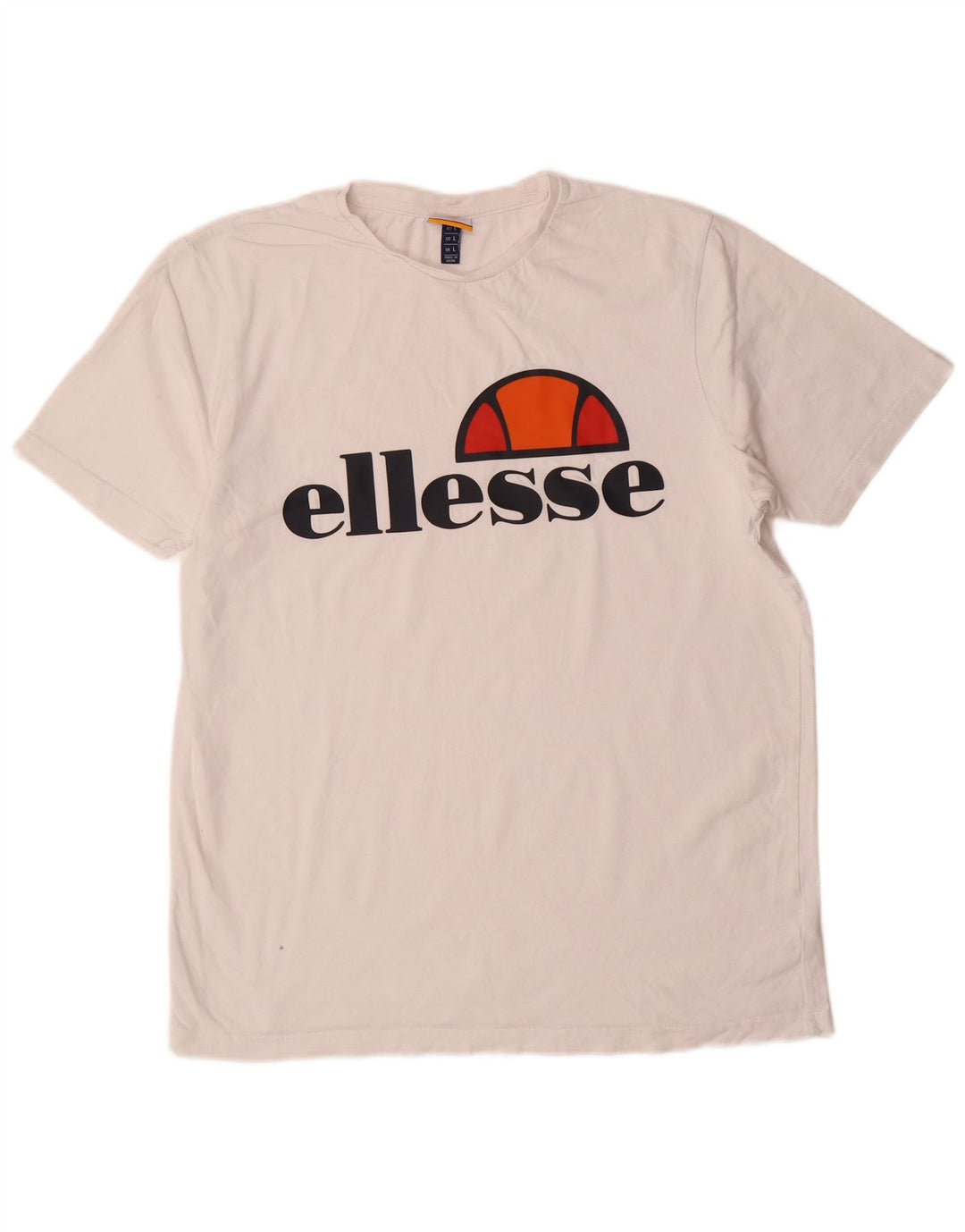 ELLESSE Мужская футболка с рисунком, большой белый хлопок