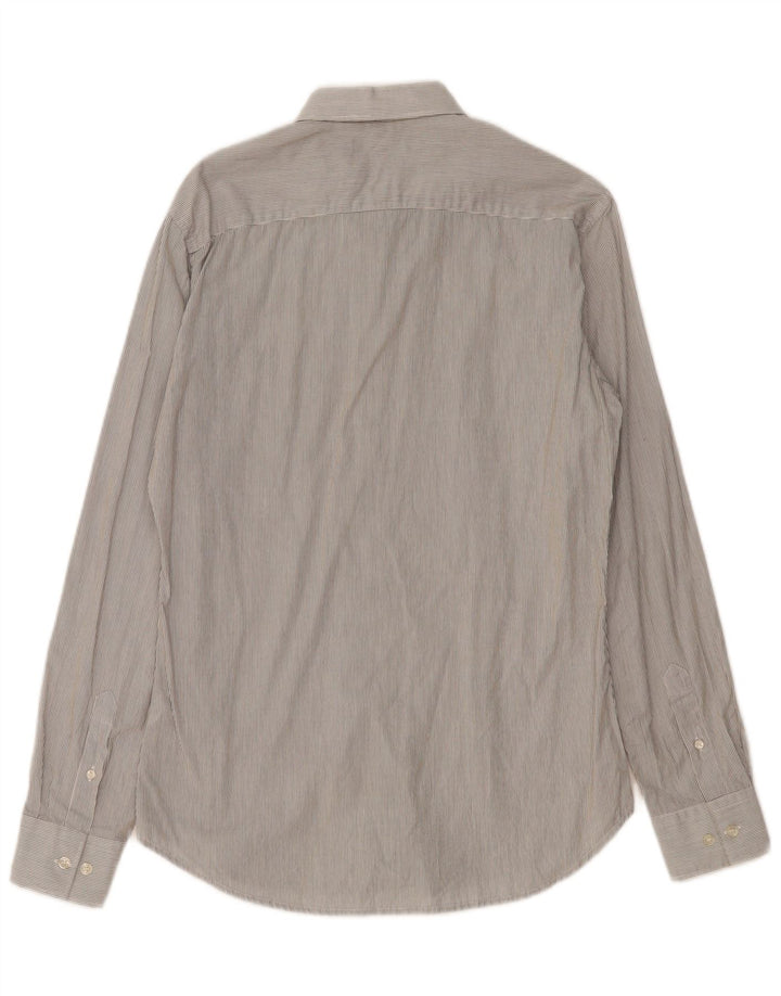 Мужская рубашка FRENCH CONNECTION, маленькая серая хлопковая полоска