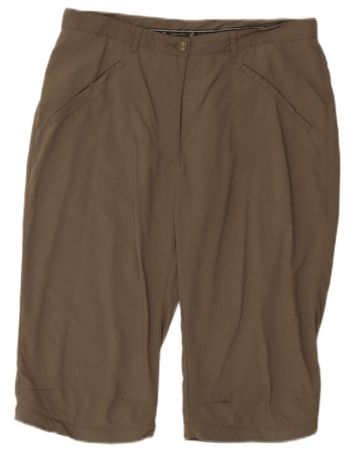 Женские шорты-бермуды Jack Wolfskin UK 8/10, маленькие W29, серый полиамид