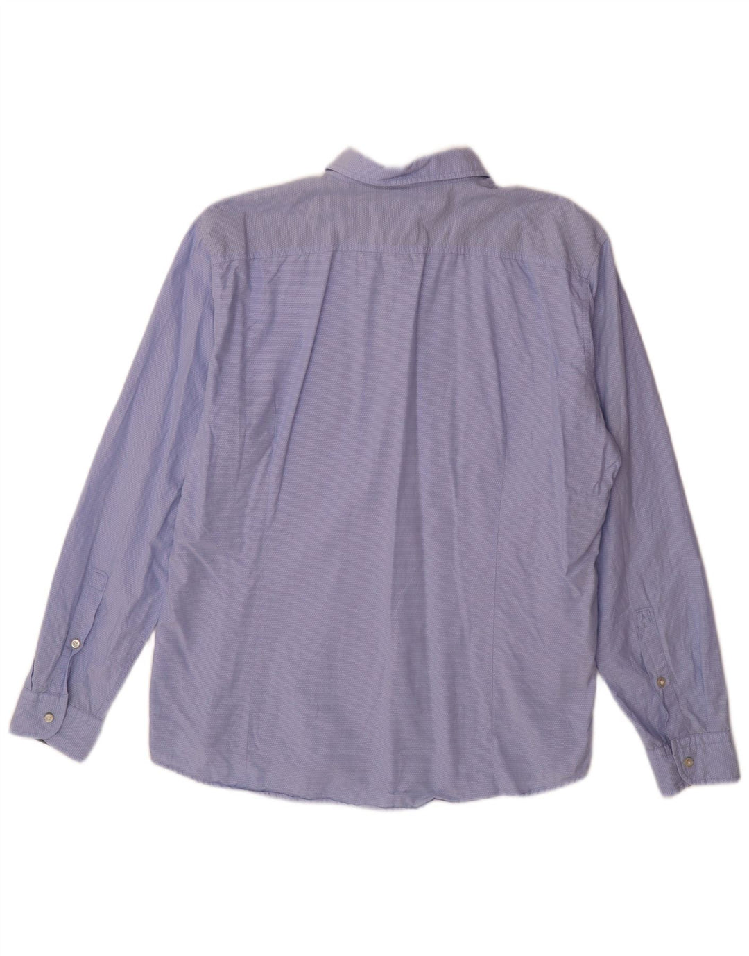 Мужская рубашка Hugo Boss 2XL, хлопок в синюю пятнистую клетку