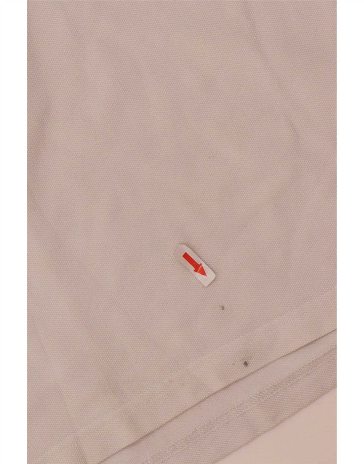 Мужская рубашка-поло Massimo Dutti 2XL, белый хлопок
